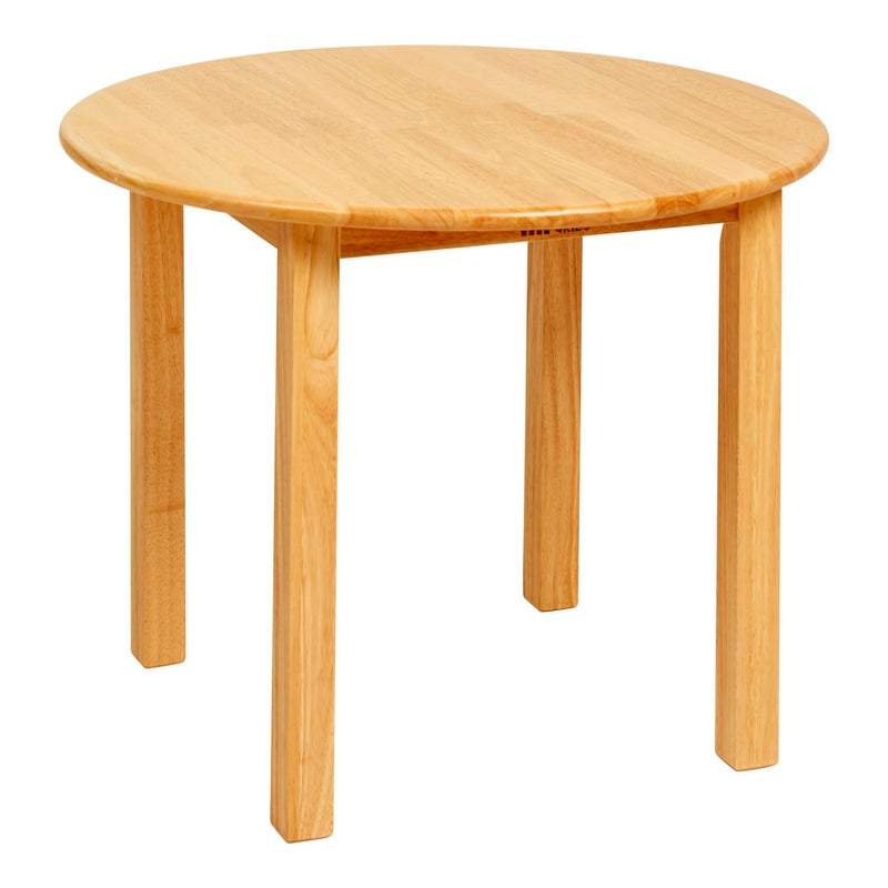 ECR4Kids ECR4Kids 30in D Round Hardwood Table with 22in Legs Kids Furniture Honey 