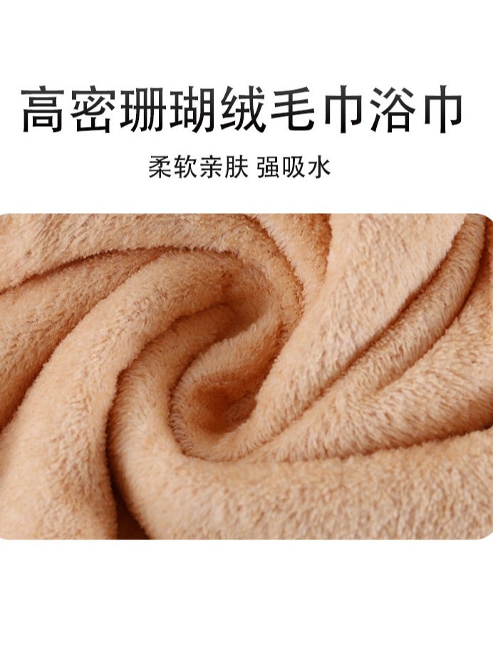 جولدن ميليون Comfortable towel and bath towel set shower towel - Image 3