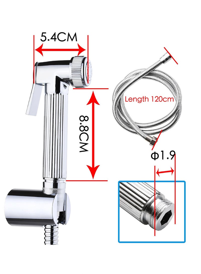 Shattaf Set, Bidet Sprayer with 1.2 m Hose and Seat, for Shower and Personal Hygiene  - Image 4