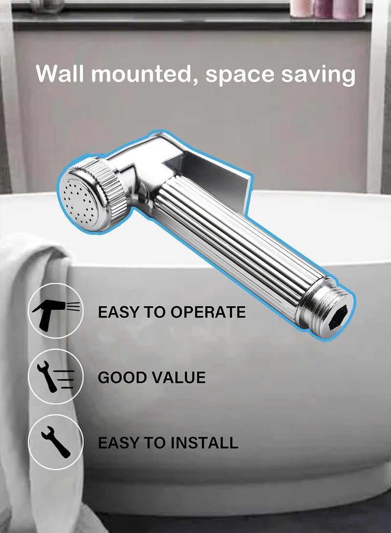 Shattaf Set, Bidet Sprayer with 1.2 m Hose and Seat, for Shower and Personal Hygiene  - Image 5