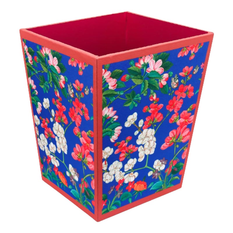 SEJ by Nisha Gupta Dustbin Wooden Dustbin For Bedroom OpenTop Waste Dustbin 115L Open Dry Waste Dustbin For Home Office Garbage Bin Trash Can Wooden Dustbin MDF Wood Fabric Design - Image 2