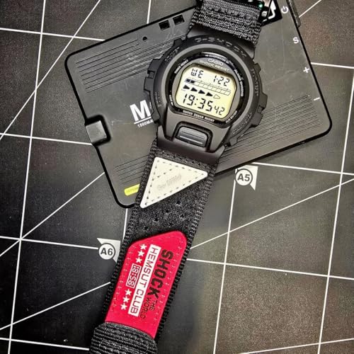 DAVILANE 18mm Watch Band Strap for Casio DWH5600Not DW5600 F91W F94W F105W F84W AE1200 AE1300 AE1500WH W215 W216H W217 W218H SGW300H Rugged Nylon Sports StrapPackage Included 2 X Casio Watch Bands - Image 3