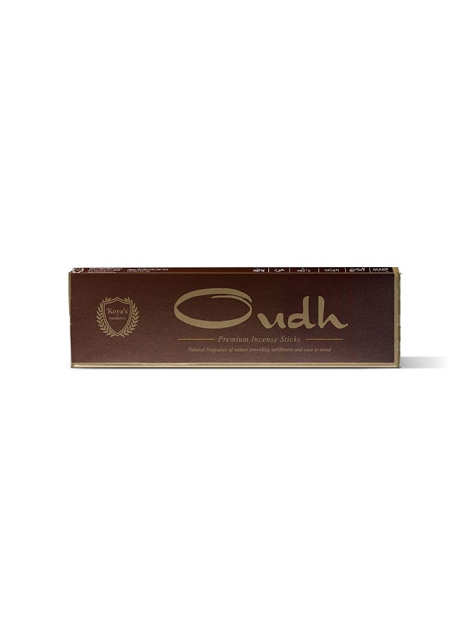 Koya's Oudh Premium Incense Sticks, Pack of 20 Sticks, 23 cm Long, Hand Crafted - Image 1