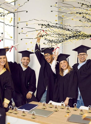 10 علب من الزينة اليدوية السوداء الذهبية الخالية من الفوضى، مثالي لحفلات الزفاف والمعتامات واحتفالات الأعياد وال graduations وعروض الهدايا. - view 4