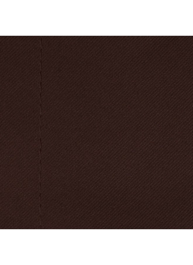 Story@Home Story@Home Blackout Long Door Curtain 9 Feet Set of 2 | Plain Design | Thermal Insulated Curtains | Room Darkening | Curtains for Living Room | (116 x 275 cm, Dark Brown) | Perfect for Home Decor  - Image 4