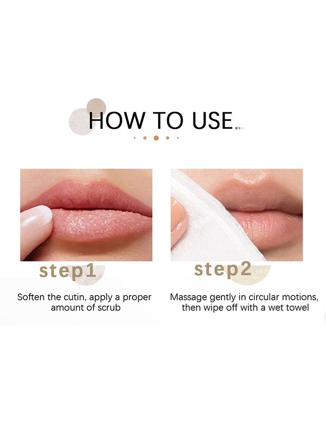 Yoxier - Lip LIghtening Scrub Balm,Lip Scrub For Dry Lips ,Lighten Dark Lips For Men Women Natural Balm Moisturizer Exfoliator Sleeping ，Lip Exfoliator And Moisturizer For Dry Chapped Lips ﻿ 20G - Image 1
