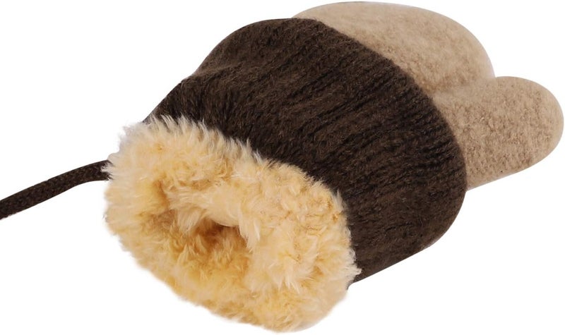 Holiberty Toddler Kids Warm Winter Gloves Cute Infant Baby Boys Girls Thick Fleece Lined Full Finger Ski Snow Gloves Mittens - Image 4