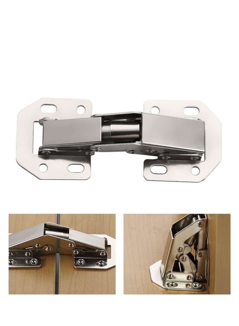 SYOSI Easy Installation Hinges 90 Degree Cabinet Hinge for Drawer Window Cupboard Kitchen Door No Slot Required Cold Rolled Steel Strong and Long Lasting  - Image 2
