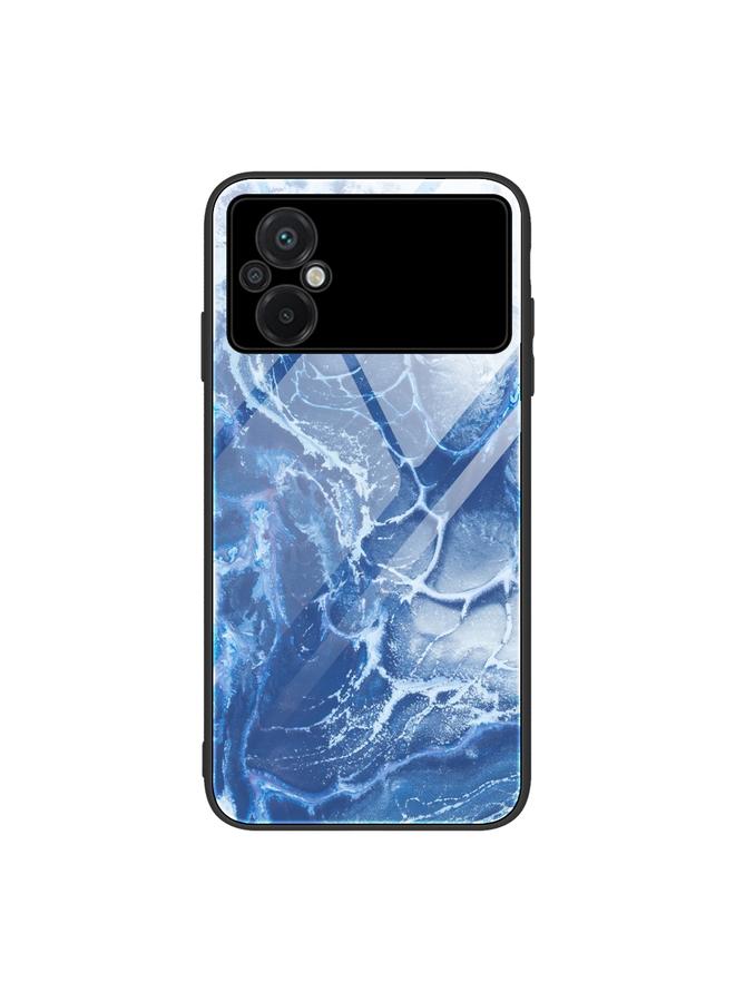 Case For Xiaomi Poco M5 Marble Pattern Glass Phone Case