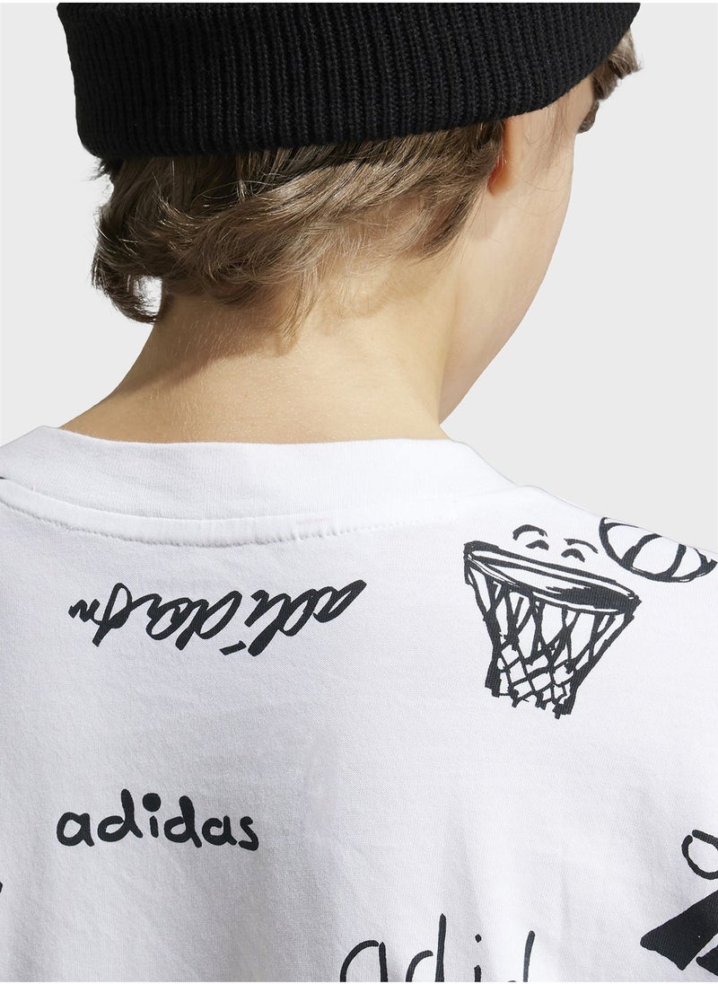 Adidas - Youth Brand Love T-Shirt - Image 1