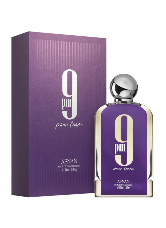 Afnan 9 PM Pour Femme Eau De Parfum for Women, 100 ML  - Image 3