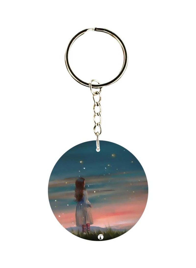 Girl Printed Keychain