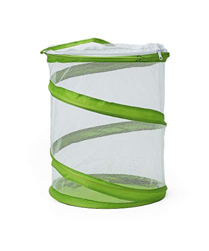 RESTCLOUD Pop-up Insect and Butterfly Habitat Cage Terrarium Clear Mesh Enclosure, See Through Easier 9" x 11" Tall - Image 4