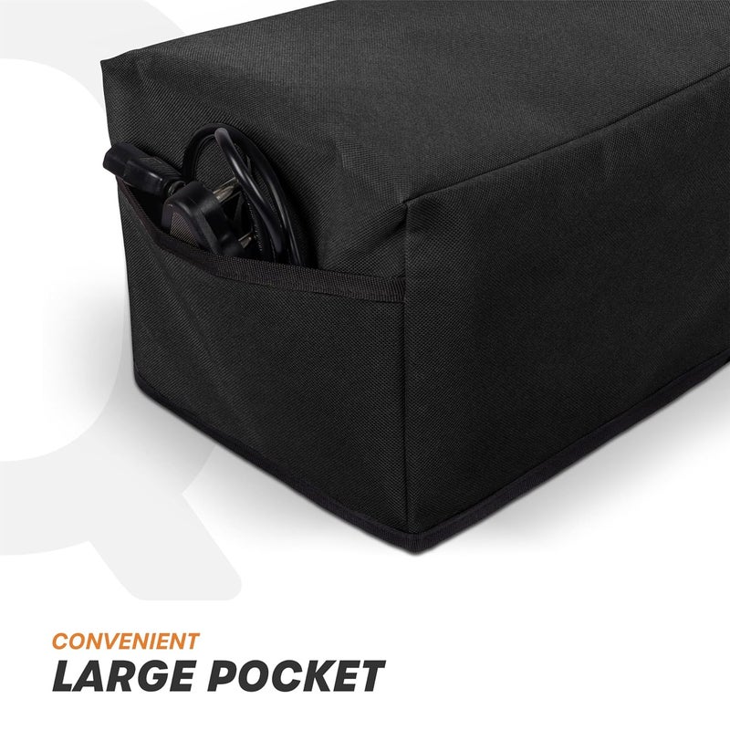 Cranique Fabric Dust Proof Printer Cover For Hp Smart Tank All-In-One 580 / 581 / 585 (Black) - Image 4