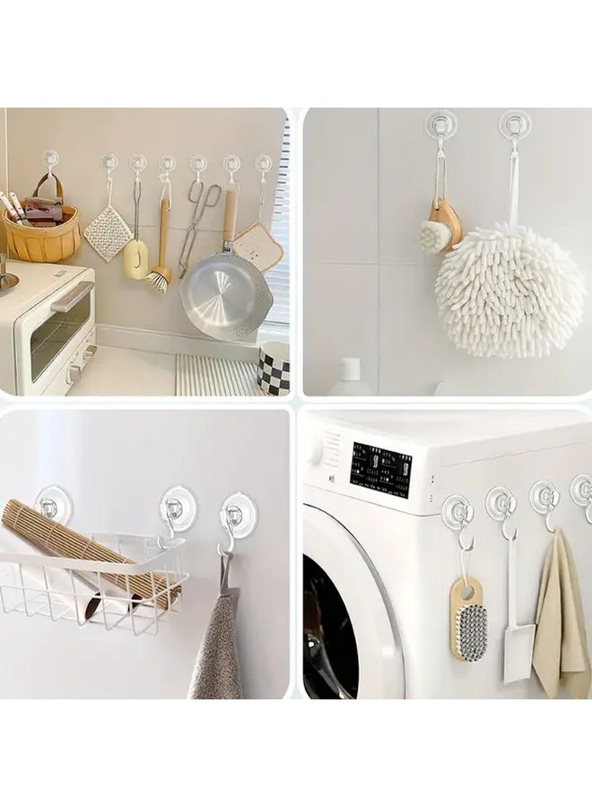 Heavy Duty Suction Hooks And No Hole Siding Clips Kit 2PCS 5PCS Removable Wall Mounts - Image 5