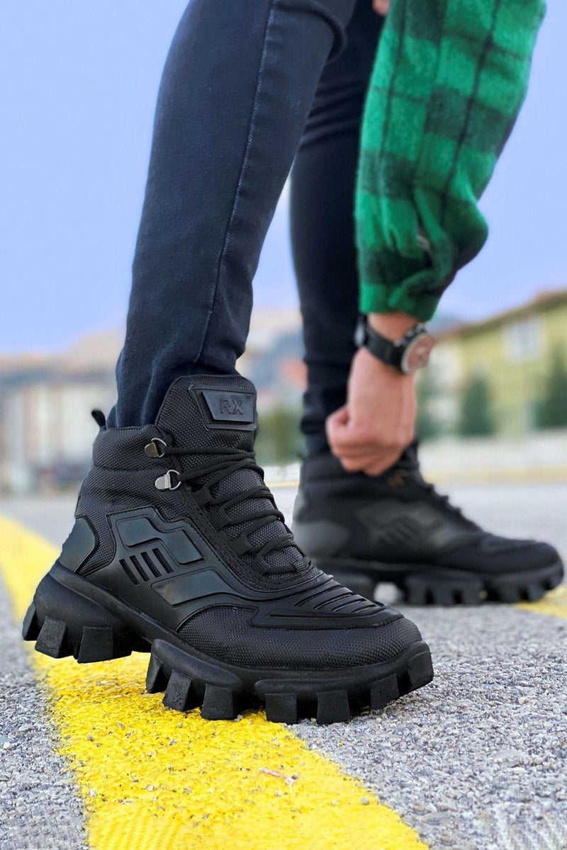 Big King Black Dozer Sole Unisex Casual Sports Boots  - Image 2