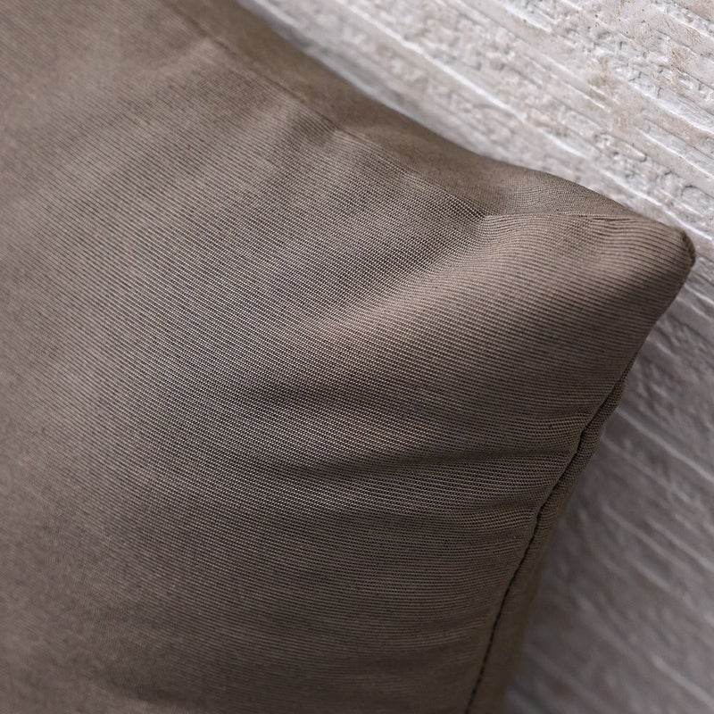 DANUBE HOME Toss Pillow With Zipper Without Piping 45X45Cm - Colormix Cocoa, Refined Zippered Toss Pillow, 100% Polyester, For Garden Seating And Balcony Corners - Image 4