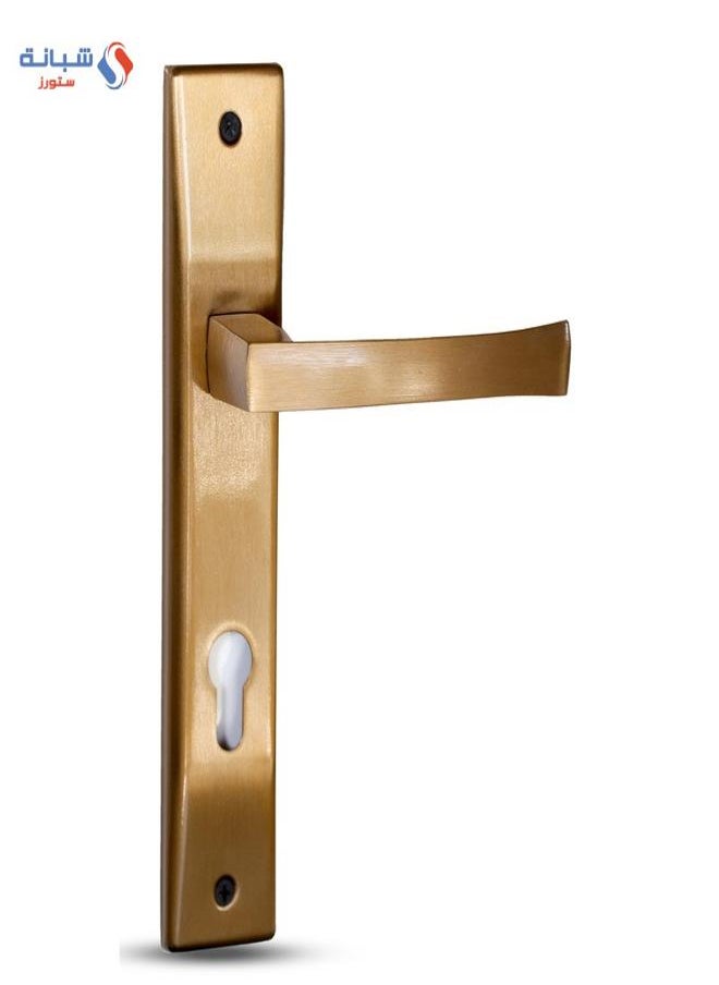 AHRAM Al-Ahram Cylinder Door Handle Set - Matte Gold 
