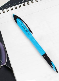 Uniball 3-Piece Air Micro Roller Pen Blue Ink Assorted Barrel Colours  - Image 2