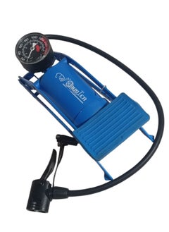 Buster 100PSI 7bar Multi-Purpose Single Foot Pump - Blue  - Image 1