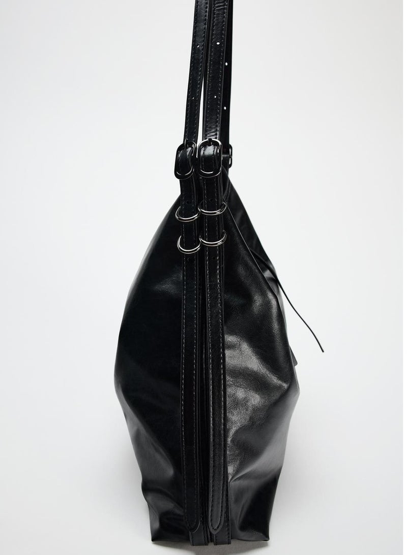 Zara Tote bag buckle bucket bag - Image 3
