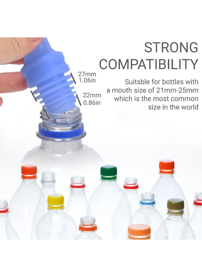 Meetion Comfort Pocket Shattaf for Travel & Camping, Travel Shattaf Compatible with Any Bottle, Portable Bidet Sprayer For Toilet, Travel Bidet, Shatafa (3 pcs, Multi -colour (Green, Blue, White)  - Image 5