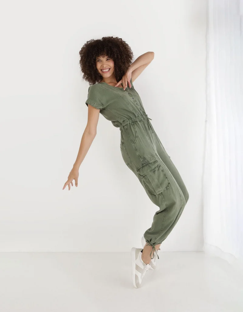 Aerie Aerie Twill Utility Jumpsuit
