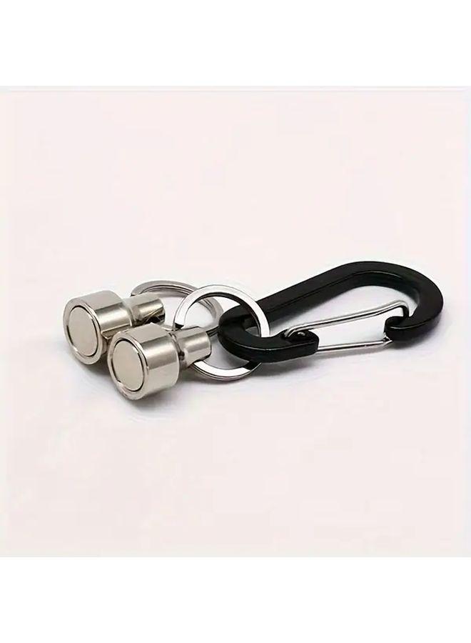Heavy Duty Magnetic Metal Buckle 2pcs 11.02LB Capacity Industrial Keychain Hook - Image 5