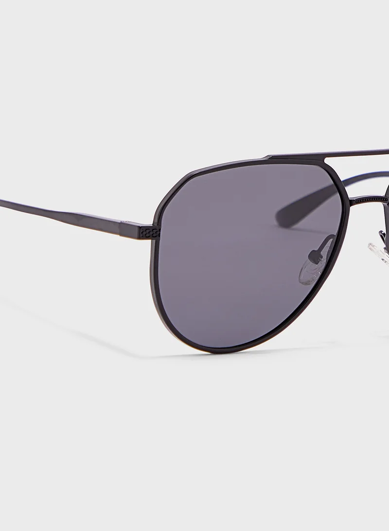 روبرت وود Polarized Lens Aviator Sunglasses