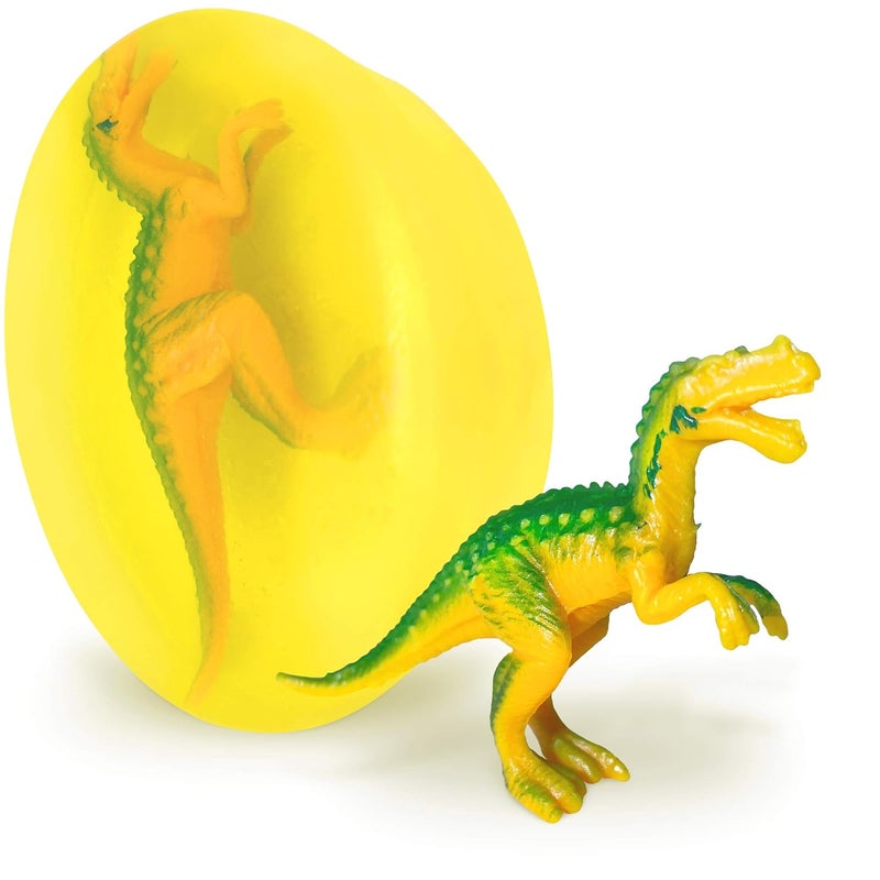 Relaxcation 1 Soap Bar For Kids with DINO Toy Inside Natural Fresh LEMON Kids Soap Clear Glycerin Safe For Skin For Hand Face and Body Wash Handmade in USA Glycerin Clear - Image 1