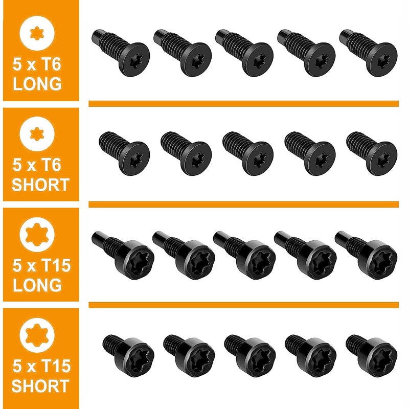 HAO HELPER Video Doorbell Screws,Video Doorbell Replacement Screws- Fits All Video Doorbell Models (4Set /20pcs) (Black) - Image 4