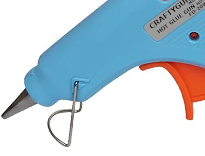 CRAFTYGUN SKY BLUE MINI 20 WATT HOT MELT GLUE GUN WITH 20 HOT GLUE STICKS - Image 2