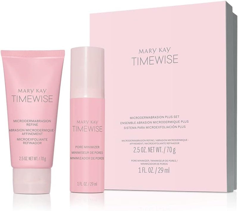 Mary Kay Timewise Microdermabrasion Plus Set Face Skincare Set Microdermabrasion Kit 70 g Refine 29 ml Pore Minimiser