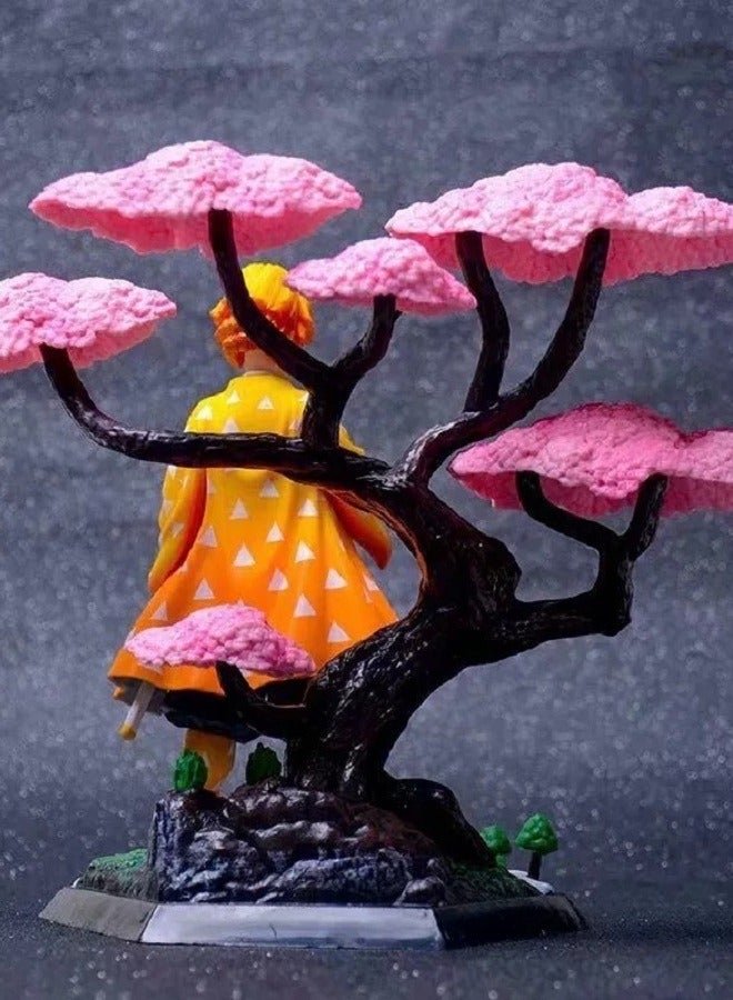 هالامودو ساكورا Swordsman شكل أنيمي مشهد ديكور سطح المكتب هدية جمعية للفتيان البنات الأطفال عيد ميلاد 19 سم - Image 1