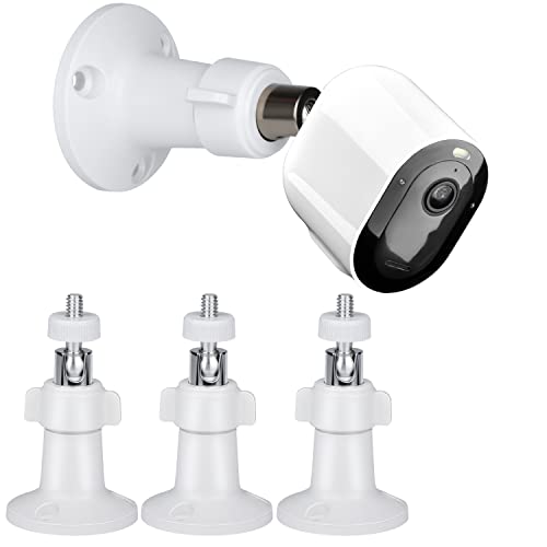 StartVision Wall Mount for All Arlo Camera, Arlo Ultra, Arlo Essential, eufyCam E/2C, Ultra/Ultra 2, & Others - Ring Stick Up Cam Battery with 1/4 Screw Head （Camera not Included）(3pcs) - Image 1