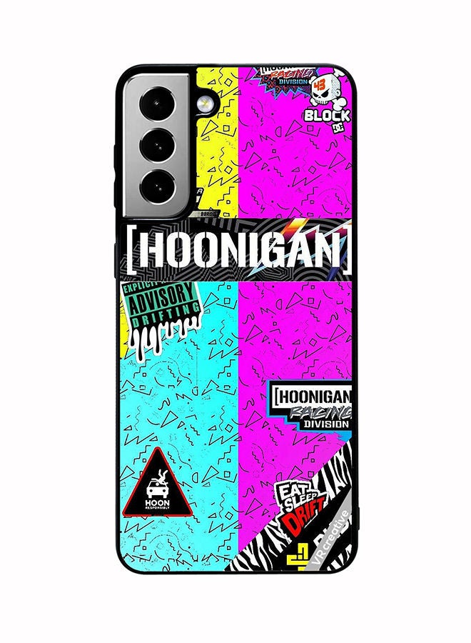 VR CREATIVE Protective Case Cover For Samsung Galaxy S21 FE 5G Multiple Logo Design Design Multicolour - Image 1