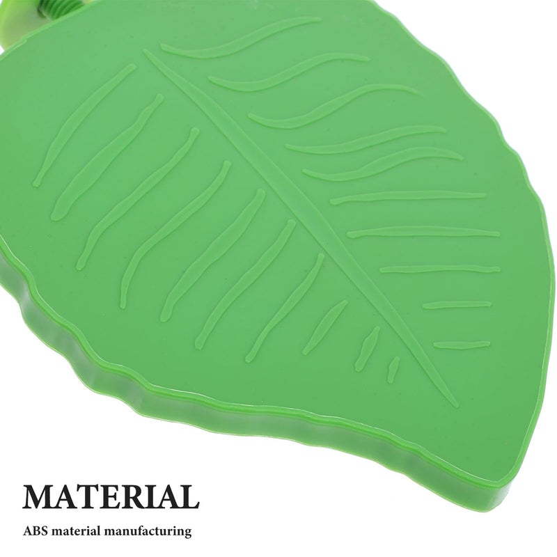 Natural Wood Bird Perch Stand Platform with Leaf Shape for Small Parrots Cage Accessory - Image 4