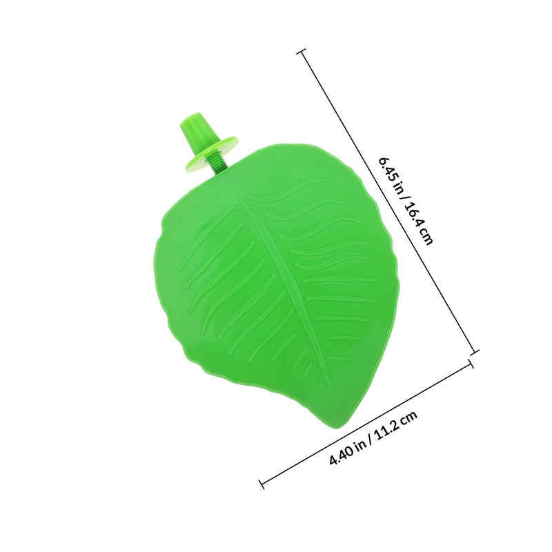 Natural Wood Bird Perch Stand Platform with Leaf Shape for Small Parrots Cage Accessory - Image 3