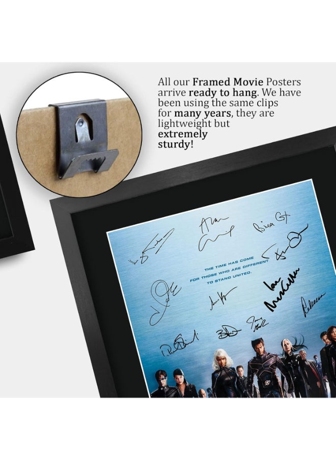 HWC Trading HWC Trading X-Men 2 Hugh Jackman, Patrick Stewart 16 x 12 inch Framed Gifts Printed Poster Signed Autograph Picture for Movie Memorabilia Fans - 16" x 12" Framed  - Image 5