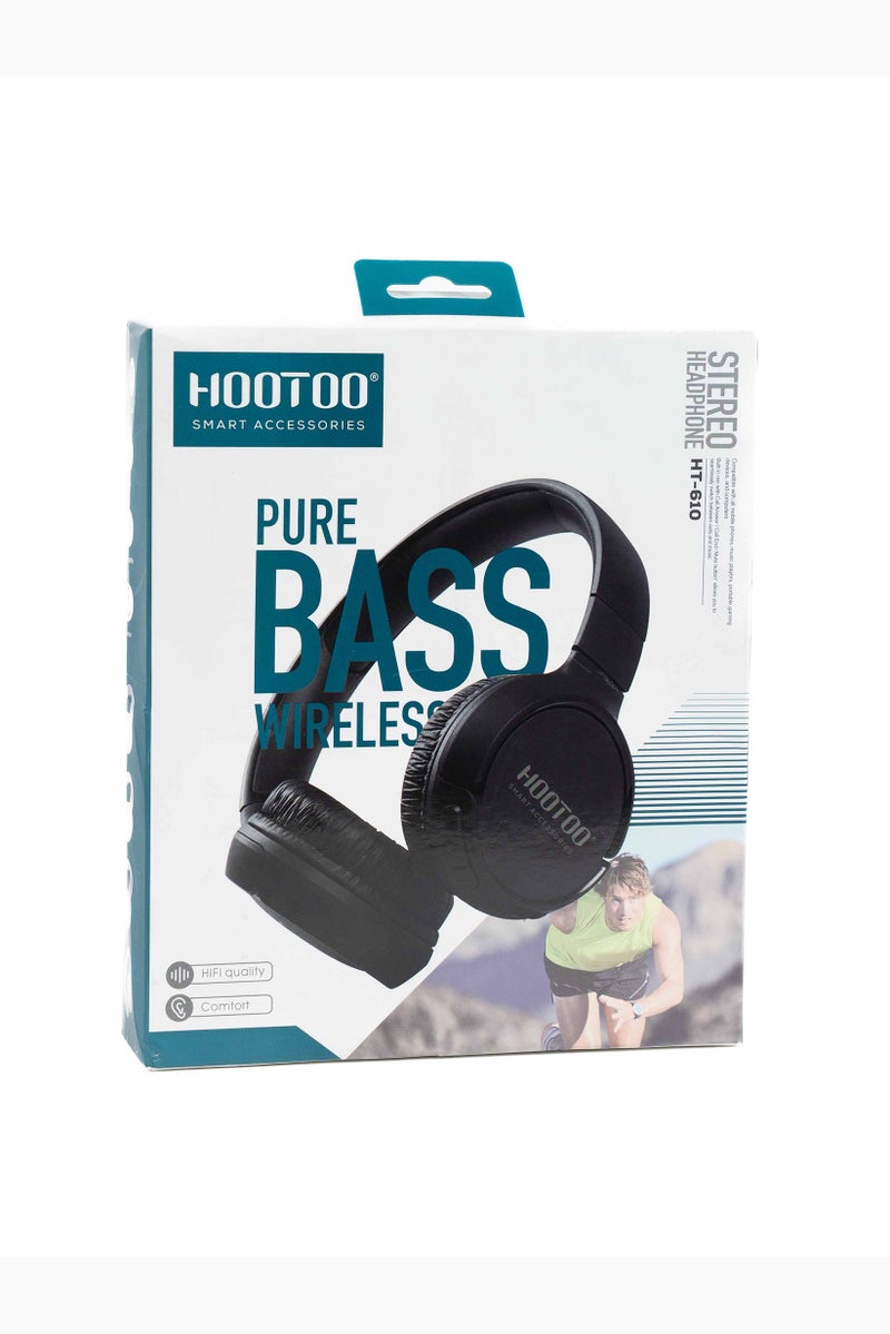 HooToo EP05 - HT610 Wireless Headphones, Black - Image 1