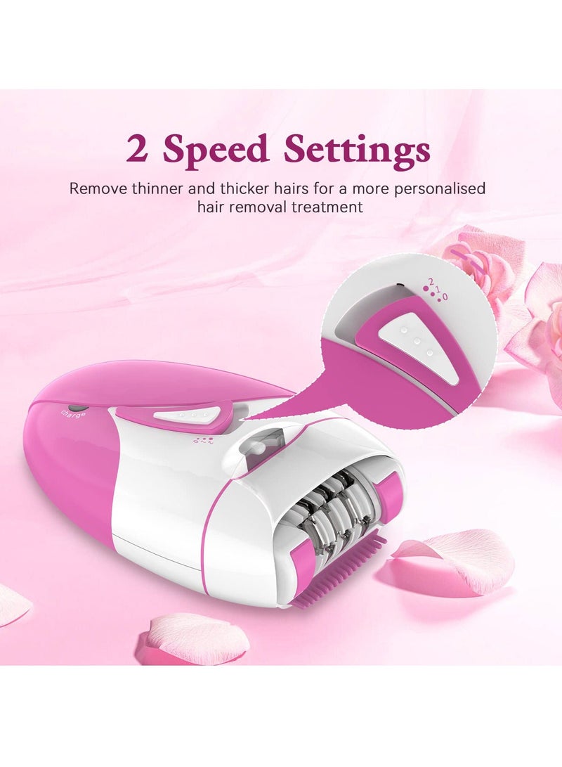 XiuWoo Epilator for Women, Portable Women Cordless Ladies Electric with LED Light Underarms, Legs, Arms, Bikini, - Image 5