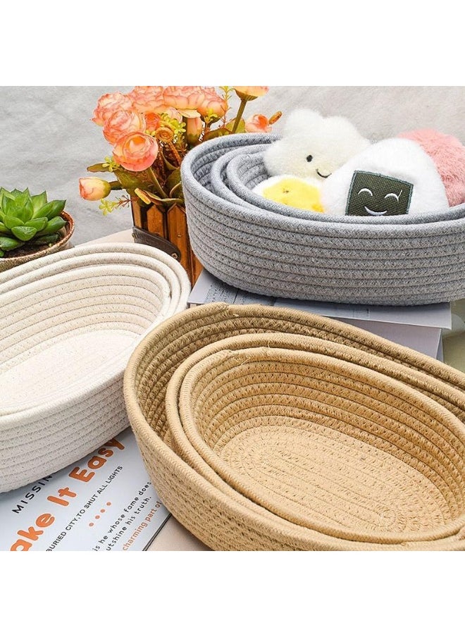 3 in 1 Multipurpose Storage Basket Set - Stylish and Practical Design for Home and Office i