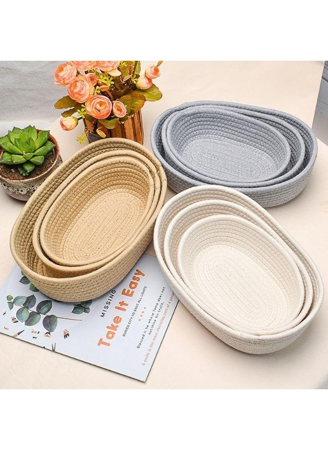 3 in 1 Multipurpose Storage Basket Set - Stylish and Practical Design for Home and Office i