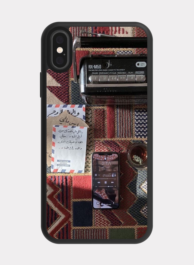 بكسلات كفر ايفون اكس رسائل قديمة متعدد الالوان - Image 1