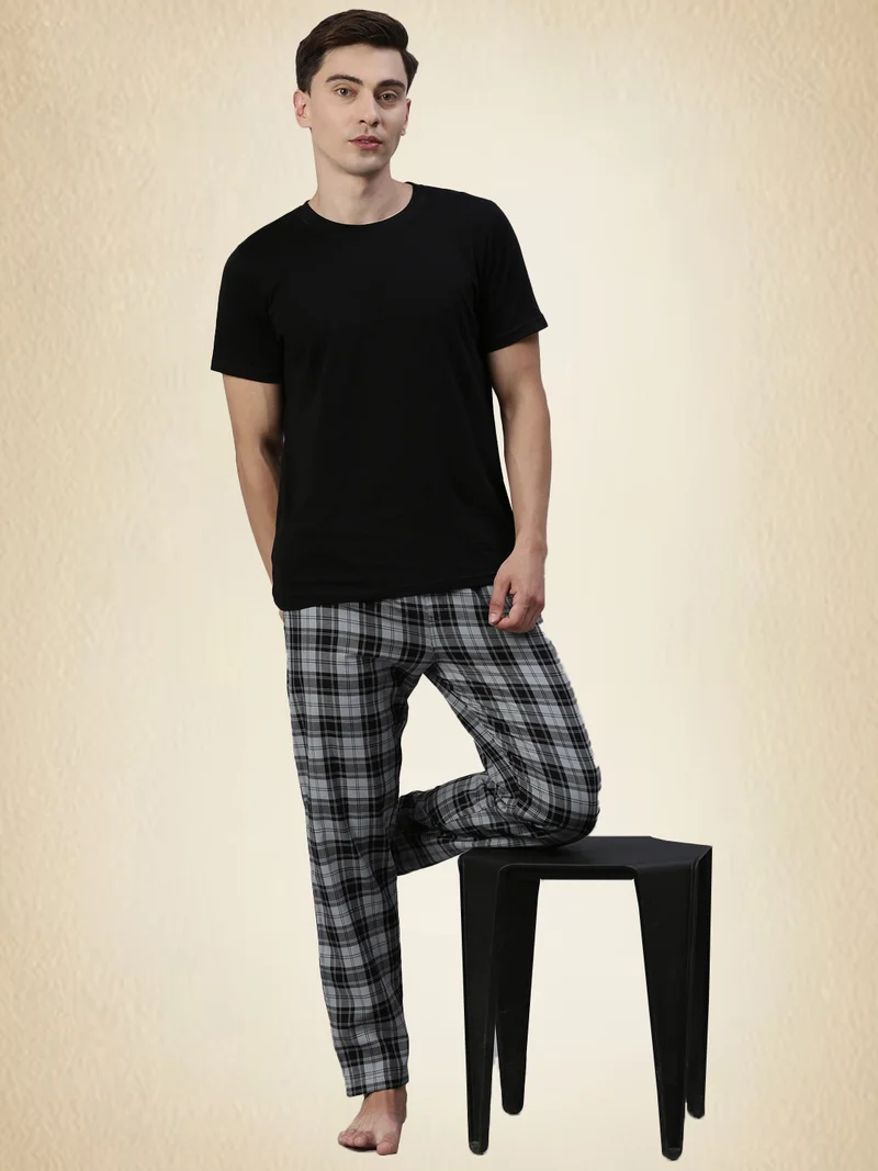 جوفن Men Checked Pyjama