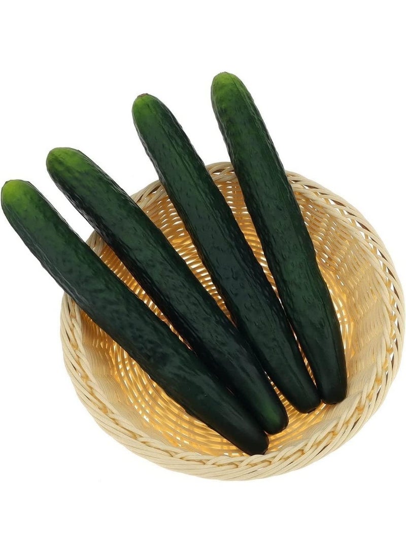 2 Pcs Soft Pu Artificial Cucumber, Fake Vegetables Decorative Vegetable Model, Easy to Carry, for Home Decor DIY Accessories Shooting Photography Props - Image 5