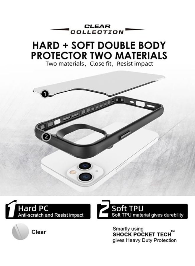 Theodor Protective Hybrid Case Cover For Apple Iphone 13 6.1 Black - Image 3