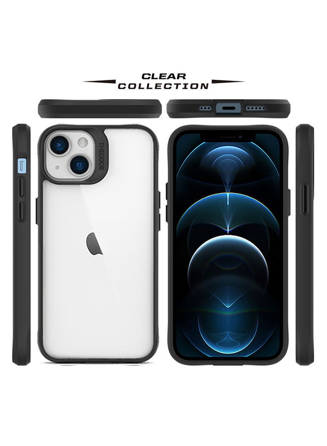 Theodor Protective Hybrid Case Cover For Apple Iphone 13 6.1 Black - Image 2