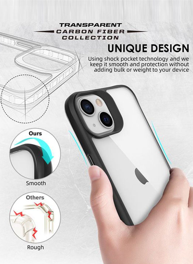 Theodor Protective Hybrid Case Cover For Apple Iphone 13 6.1 Black - Image 4