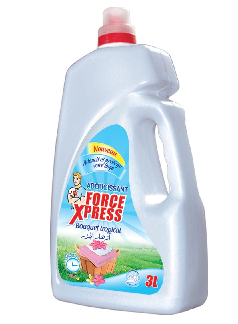 Force Xpress Fabric Softener Bouquet Tropical 3L